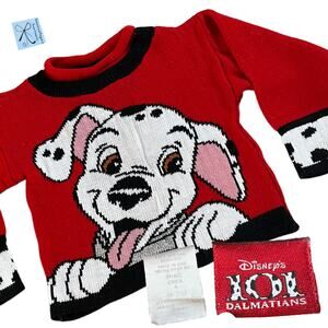 Disney's 101 Dalmatians Metallic Sweater Kids Sz 4